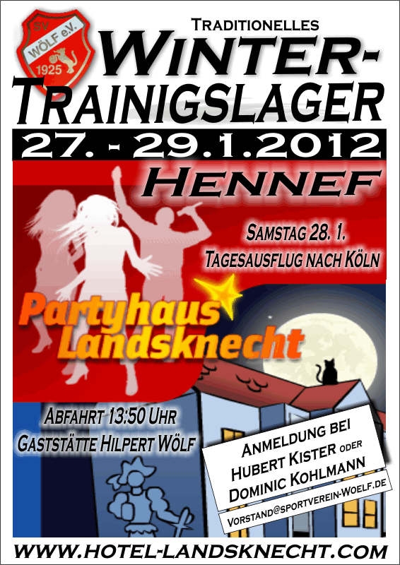 Wintertrainigslager 2012 in Hennef